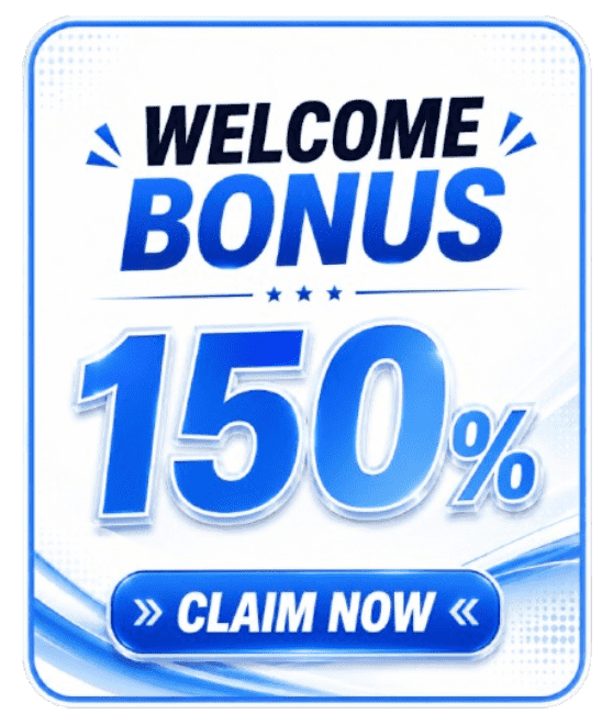 WELCOME BONUS 50%